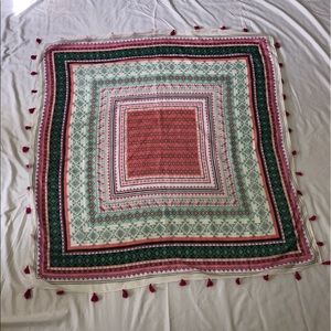 Multi colored square scarf